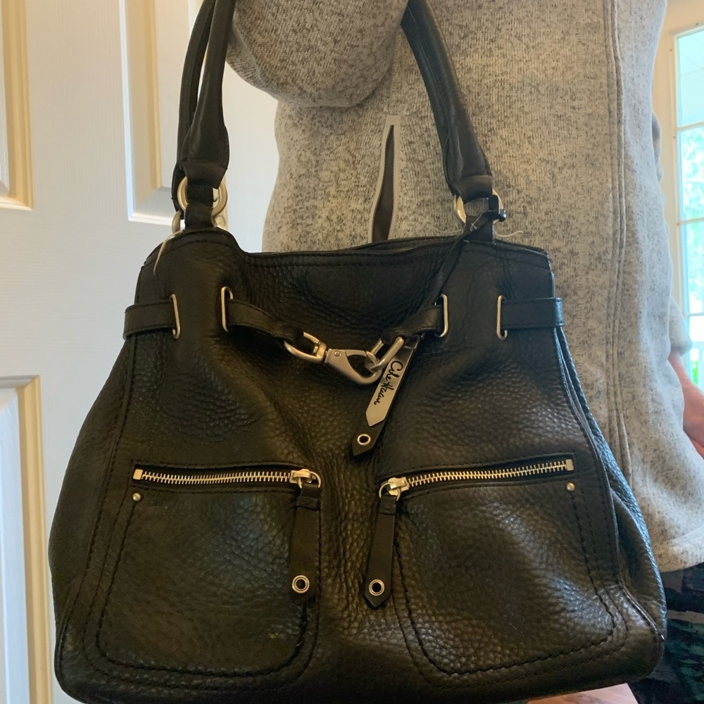 Used Cole Haan leather shoulder bag